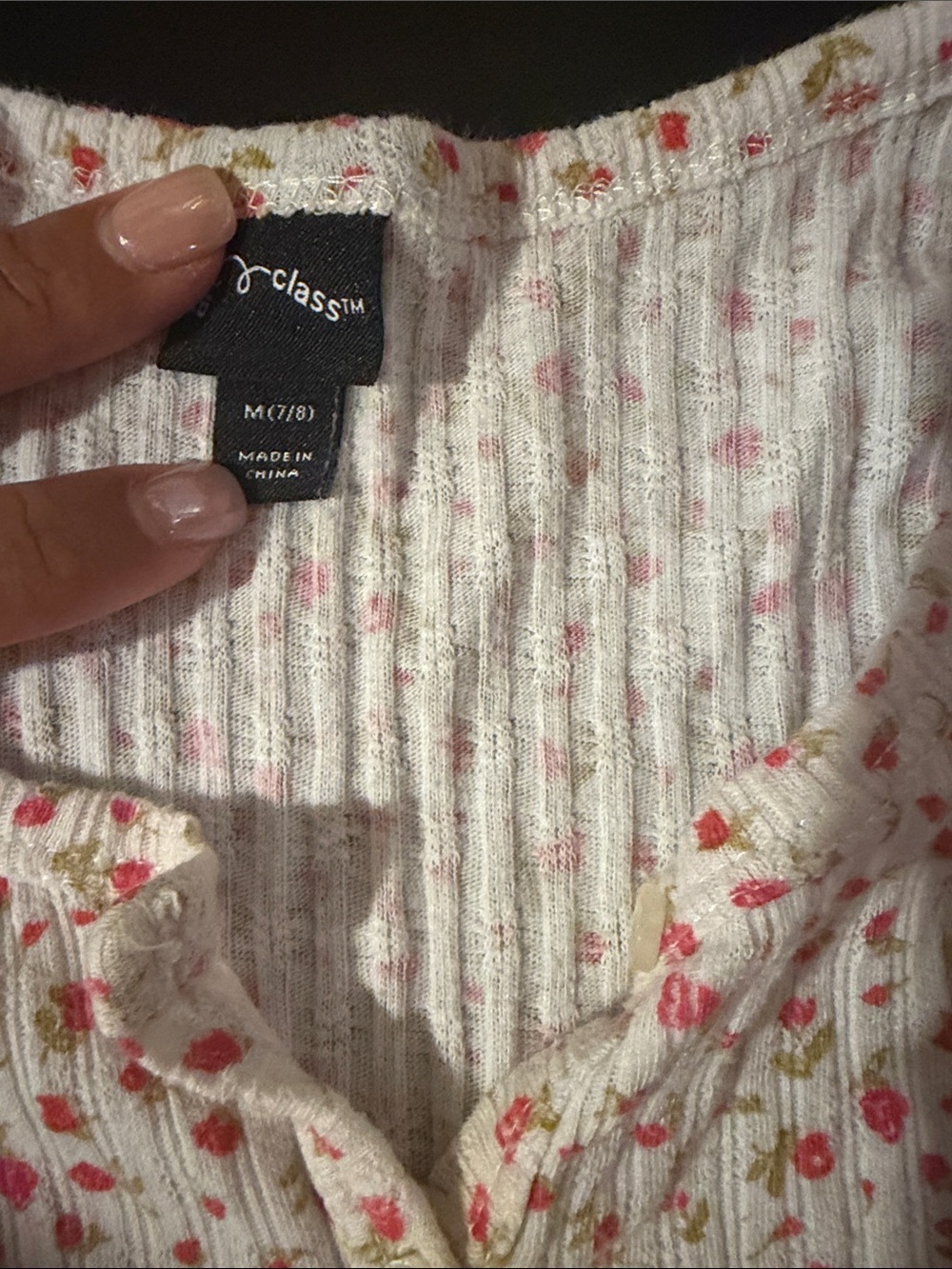 Cat & Jack Coral Pink Graphic & Stripe Tank Tops with Cream Floral Top - 3-Pack - Picture 3 of 5